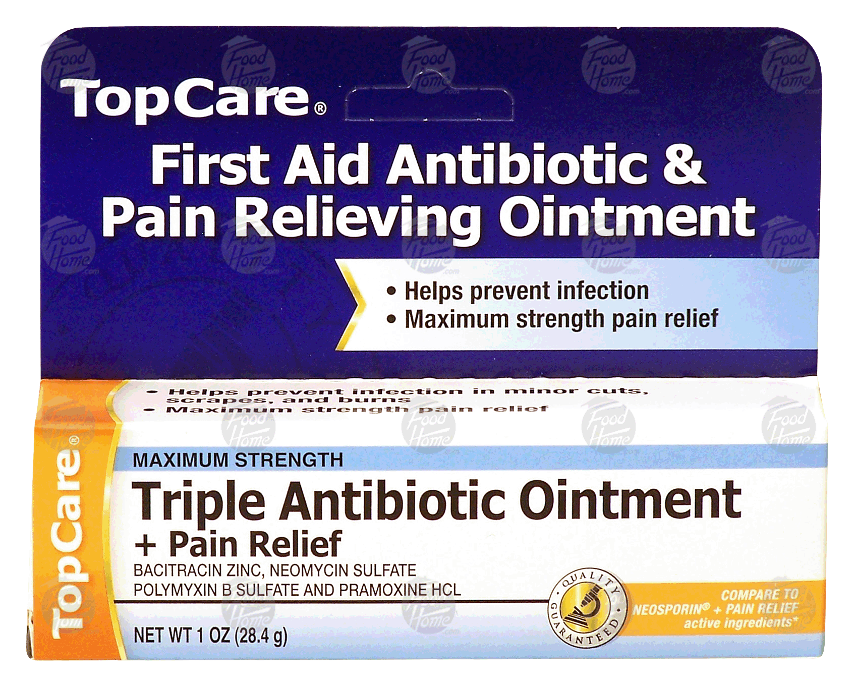 Top Care  triple antibiotic oinment + pain relief, maximum strength Full-Size Picture